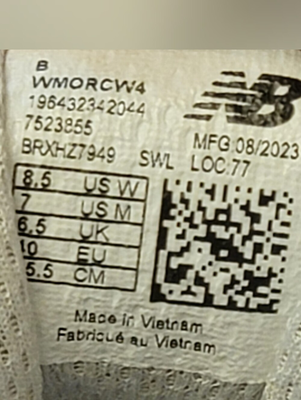 New Balance Women's Cream Running Sneakers - Picture 8 of 8